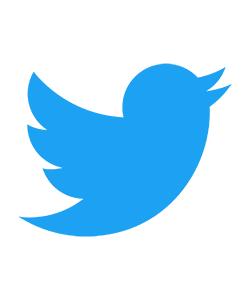 Image of Twitter social media icon. 